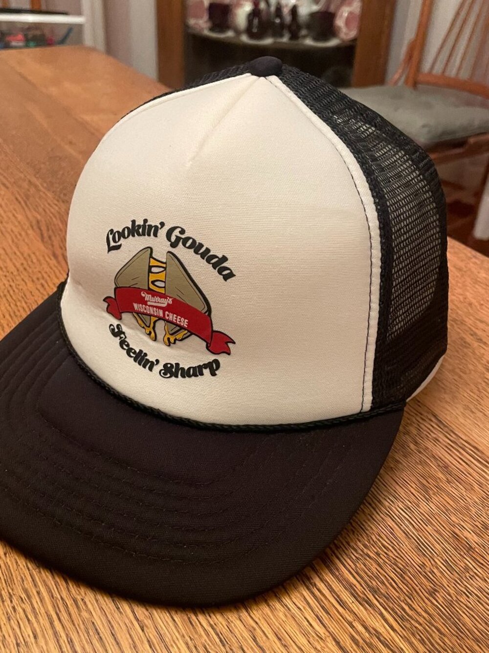 Lookin' Gouda Feelin' Sharp Murray's Wisconsin Cheese Snapback Trucker Hat Cap*